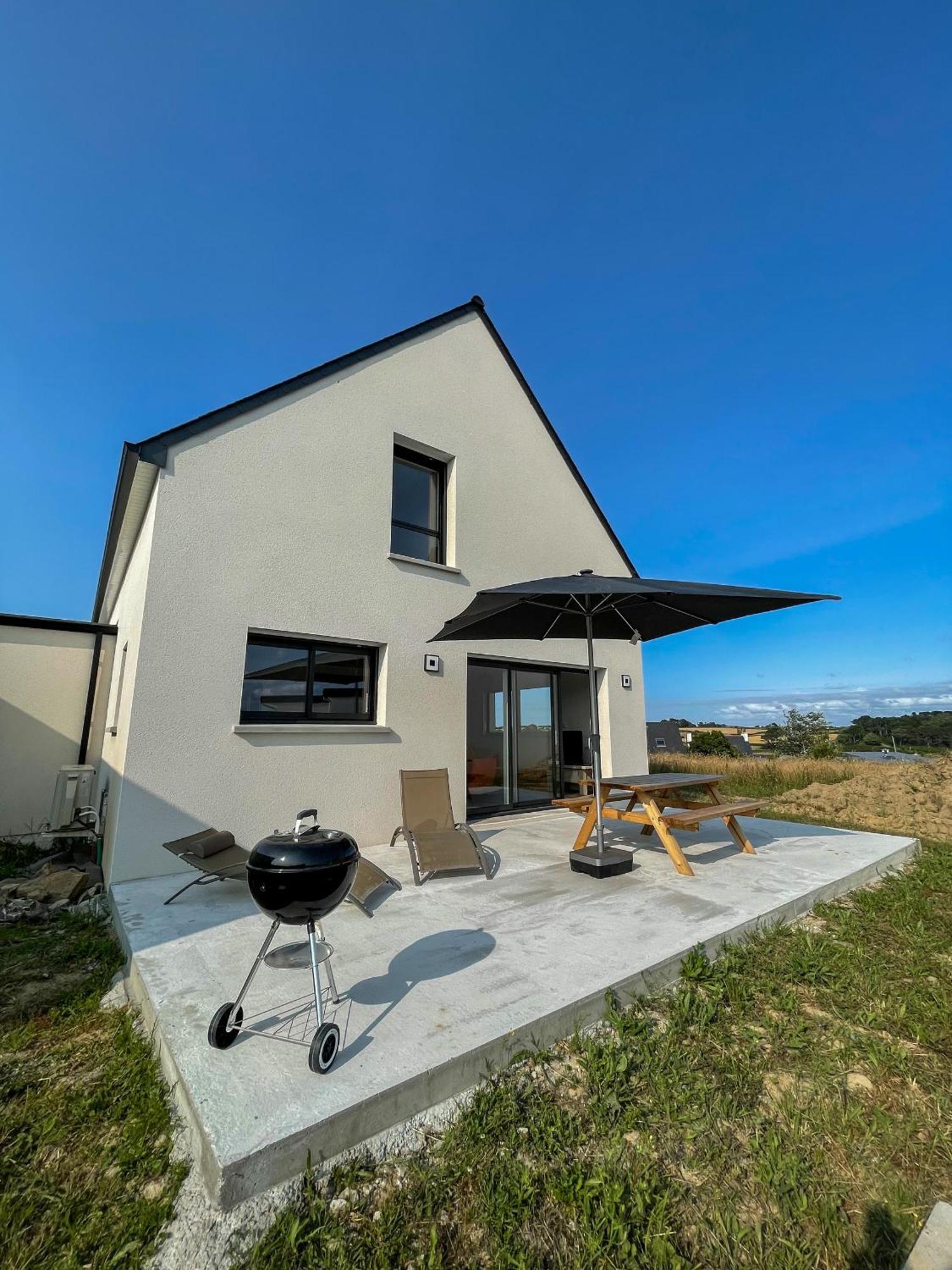 Ty Nevez - Jolie Maison Neuve Avec Petite Vue Mer Saint-Pabu  Exteriör bild